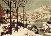 BRUEGHEL, Pieter the Younger The Hunters in the Snow oil